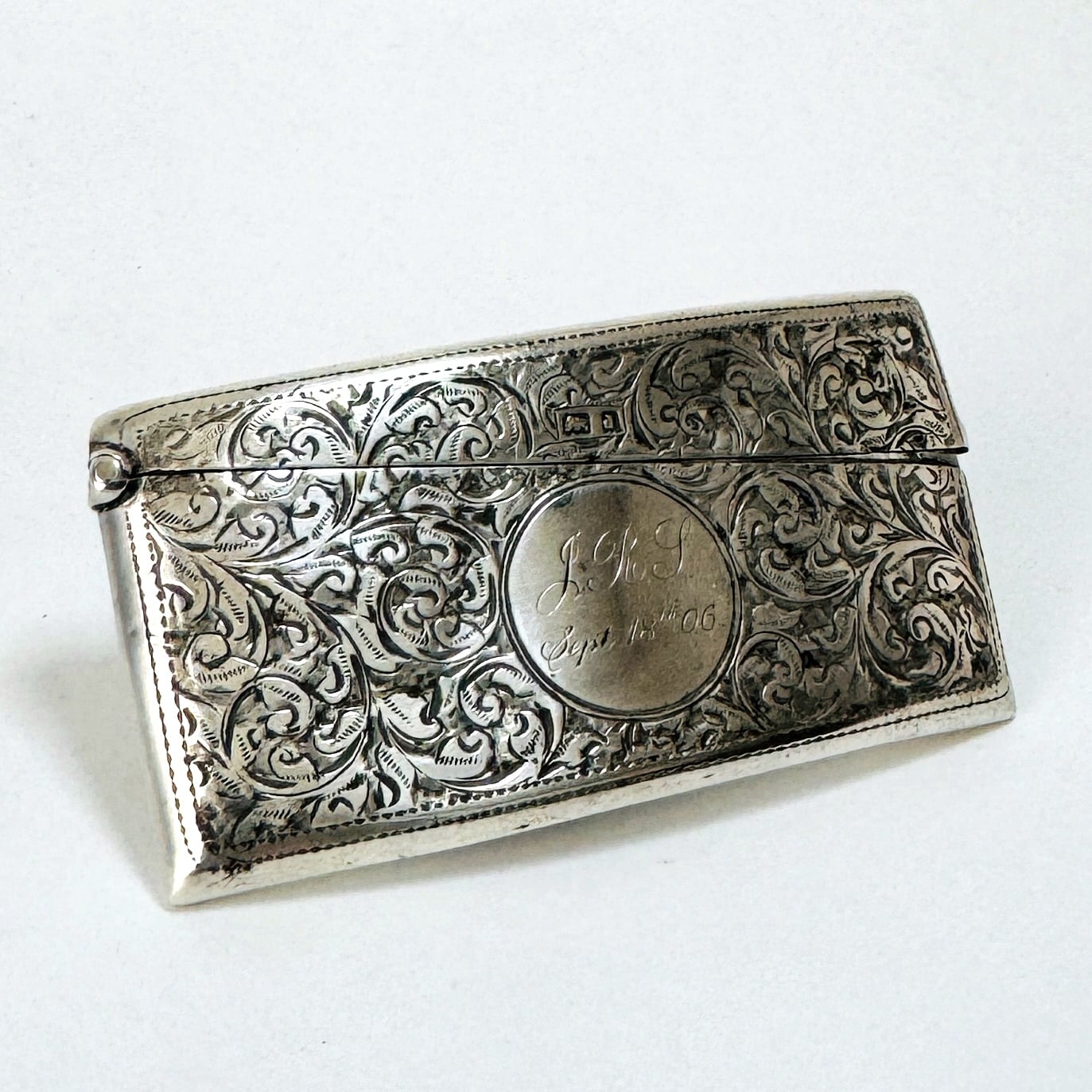 ★1904年 英国 ★アンティーク 純銀製 カードケース イギリス 925 ☆1904年 英国 ☆アンティーク 純銀製 カードケース イギリス 925