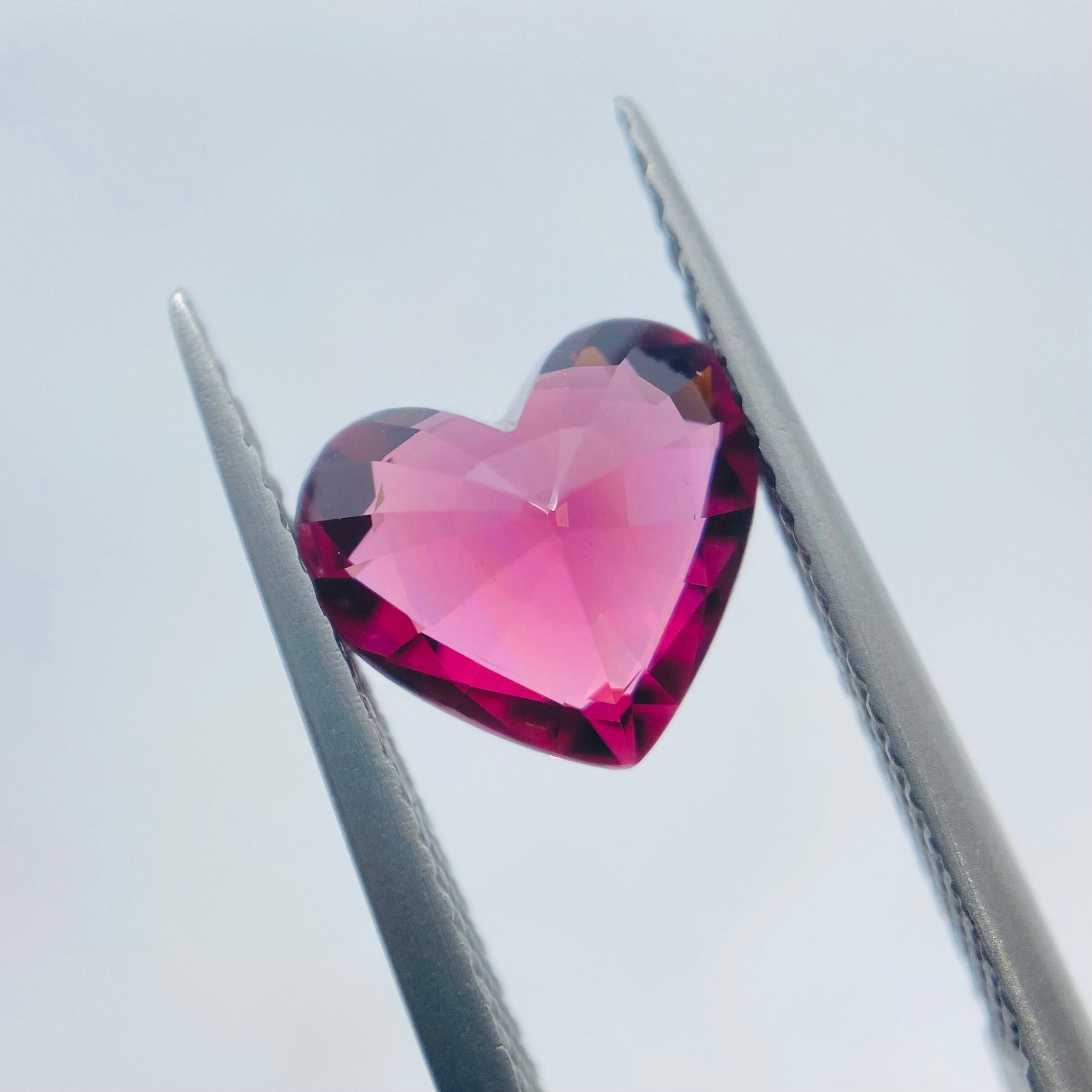 美ハートシェイプ　ロードライトガーネット