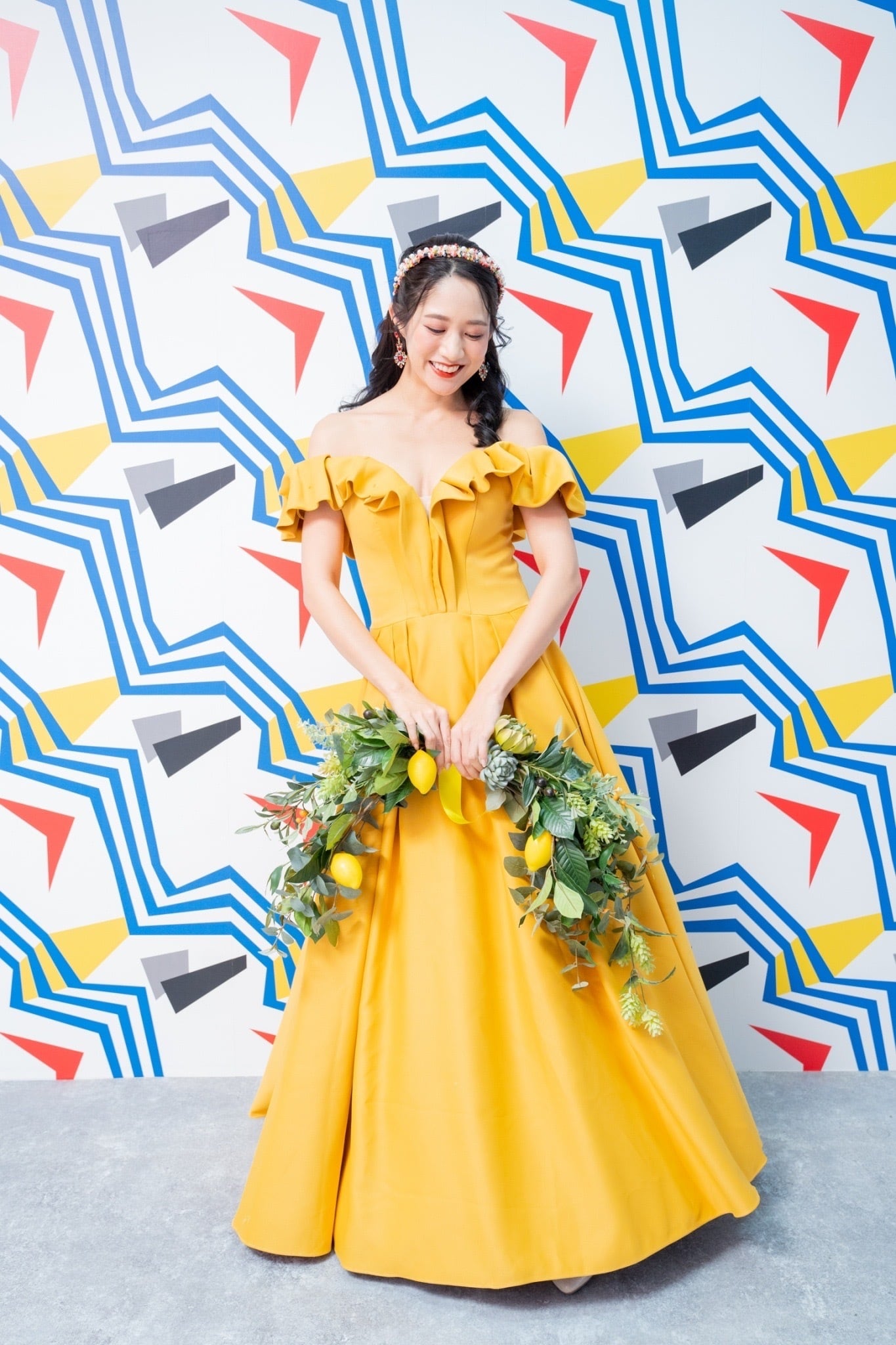 れもんちゃん様✨️専用ページ✨️ ウェディングブーケ カラー 和装 洋装 爽やかほんのり🍋イエローな 白グリーンのブーケ