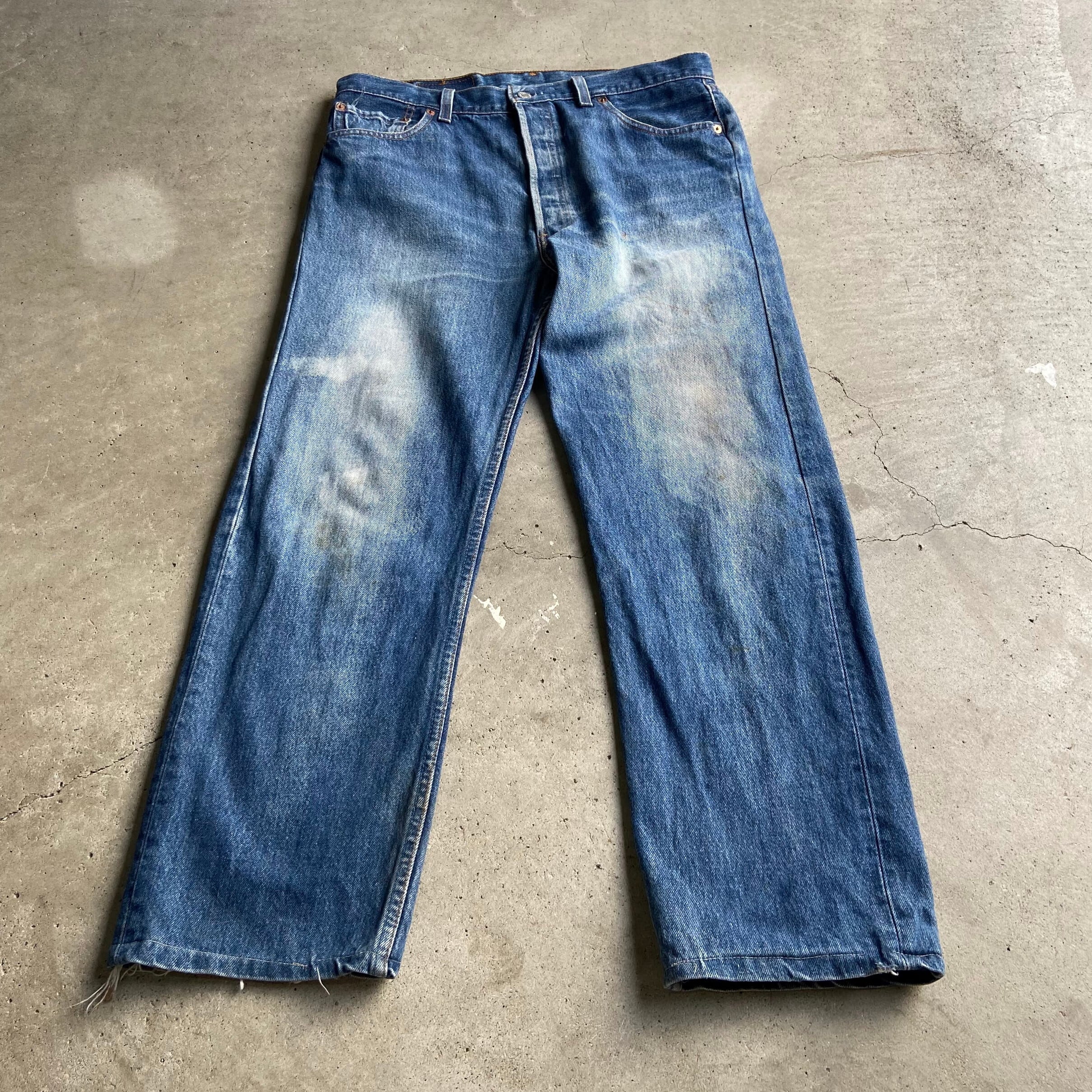 Levi's リーバイス501アメリカ製　90sヴィンテージ ビンテージデニム 1990年製 美品 USA製 リーバイス501 ジーンズ 濃い色 W30 毛羽立ち 90s