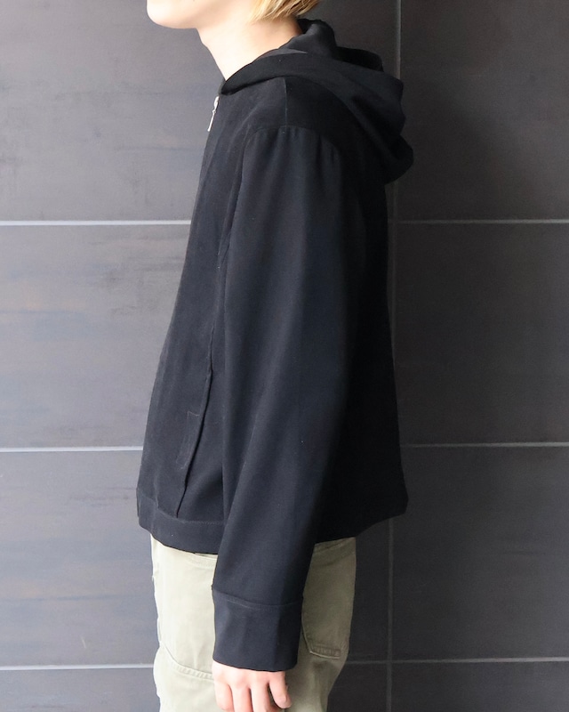minimal zip up hoodie