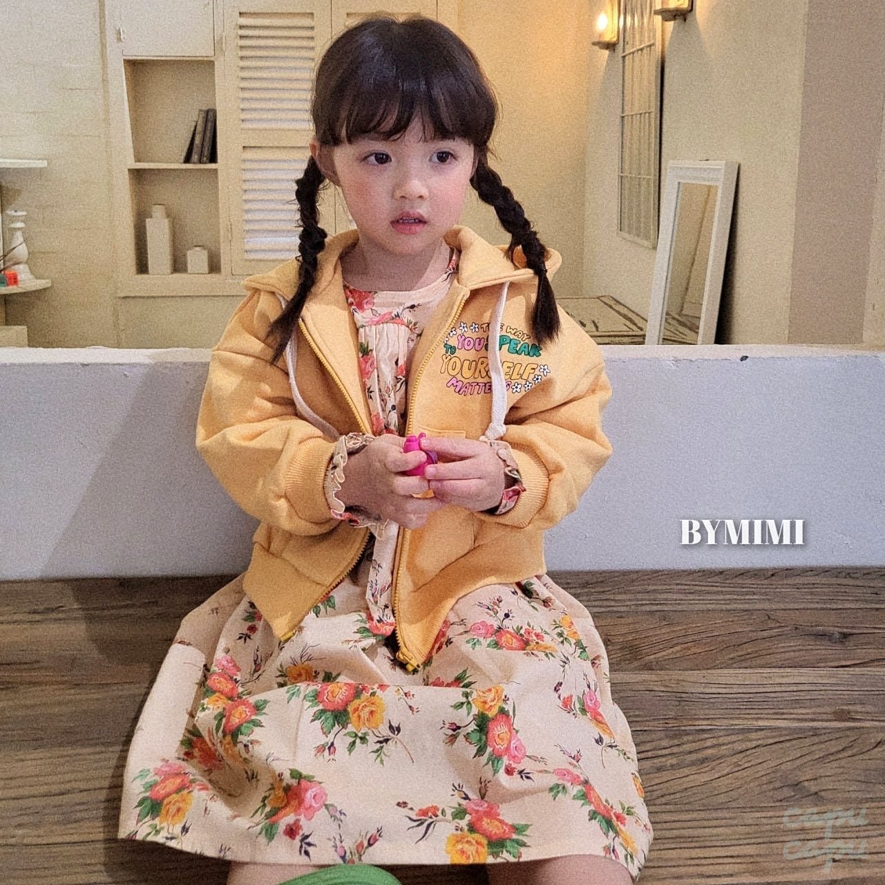 «sold out»«ジュニアサイズあり» By MiMi ローズワンピース 2colors | 子供服 capucapu powered by  BASE
