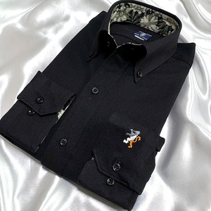 【メランジポリ M】ビジネスカジュアルシャツ長袖