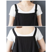 リングバックル レイヤード風 ストラップドレス 00135