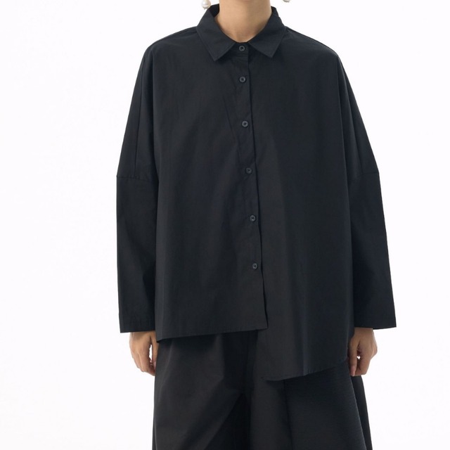 ボタンフロント オーバーサイズ 長袖 シャツ 4color BL0569