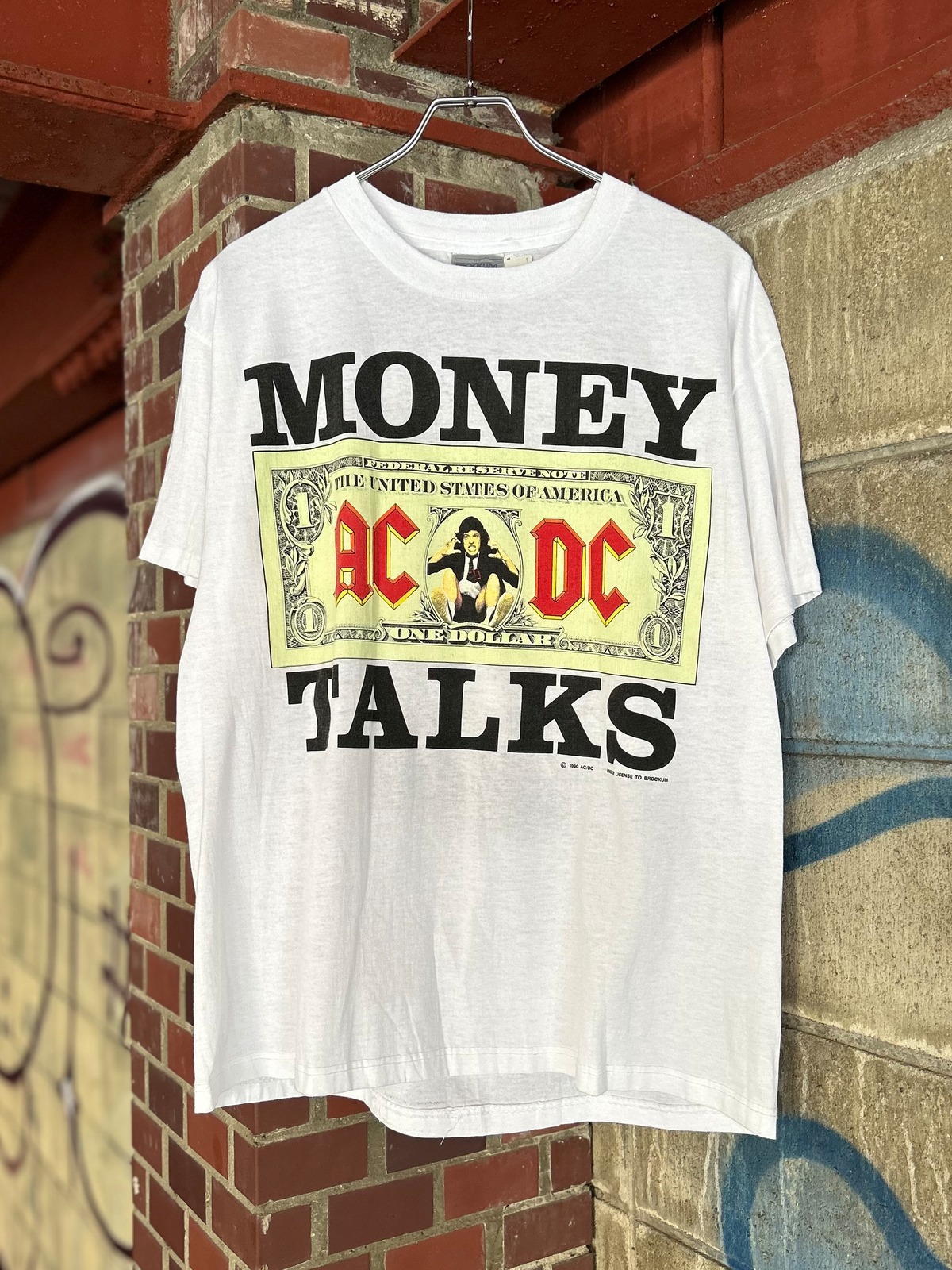 【コンディション 】90 #39 s AC/DC Tee MONEY TALKS spike osu
