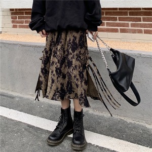 【MumuIns 】 新作デザインアップ花柄スカート　A0496