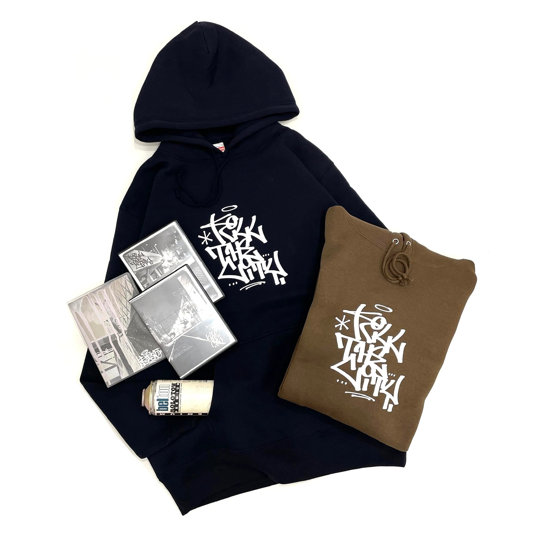 【KILL THE CITY】 Tagging Hoodie　L size KILL THE CITY LOGO HOODIE - BROWN | REVERSE STORE