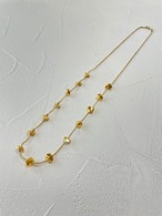 SET販売　ゴールドセット①crushed rock necklace long　② ball chain long necklace