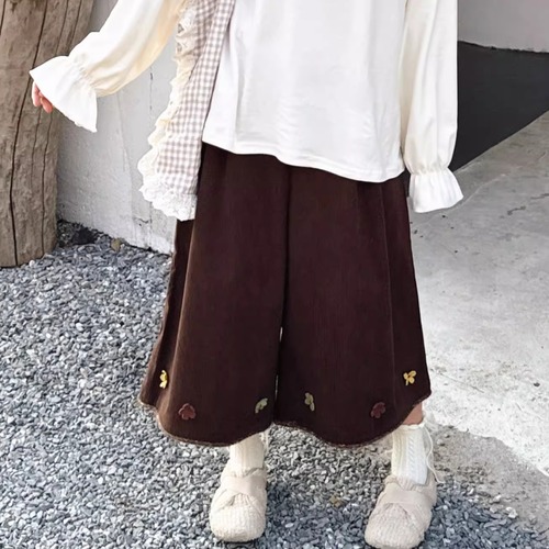 フラワーコサージュハーフパンツ ・9009