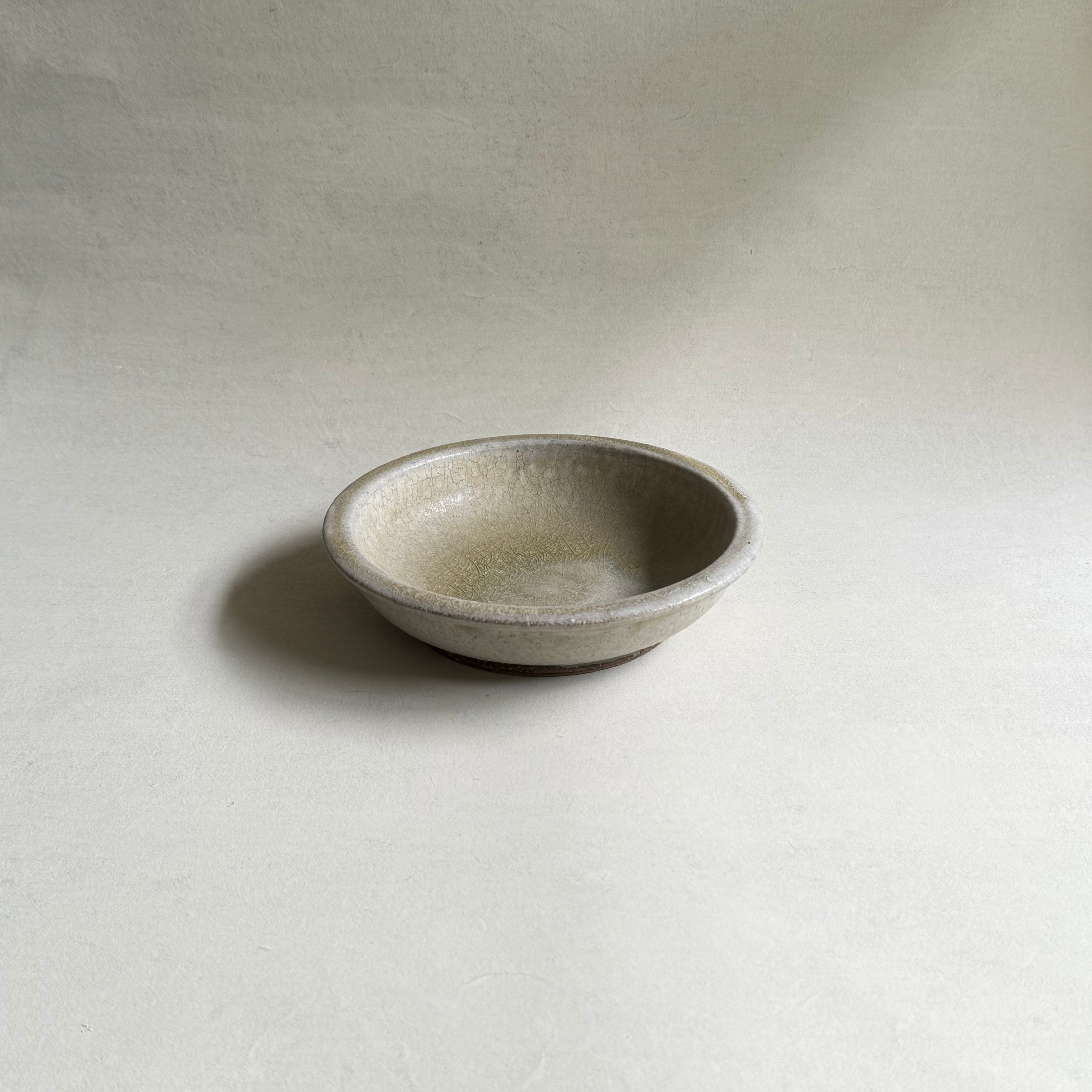 叶谷真一郎 7.5寸石皿 灰粉引 | gallery 一白