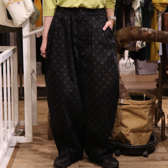 【HARVESTY】DOT PRINT CIRCUS PANTS