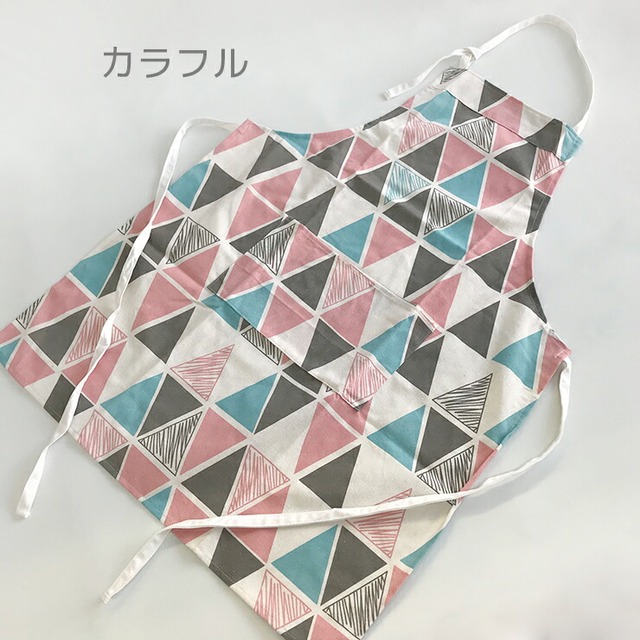 エプロン 選べる5種類 モノトーン チェック トライアングル おしゃれ ママ キッズ 調理 北欧 シンプル 親子 お揃い Emilystyle エミリースタイル Emilystyle エミリースタイル ペットグッズ かわいい雑貨のお店