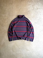 USA製 90's LANDS' END “MOCKNECK BORDER SHIRTS”