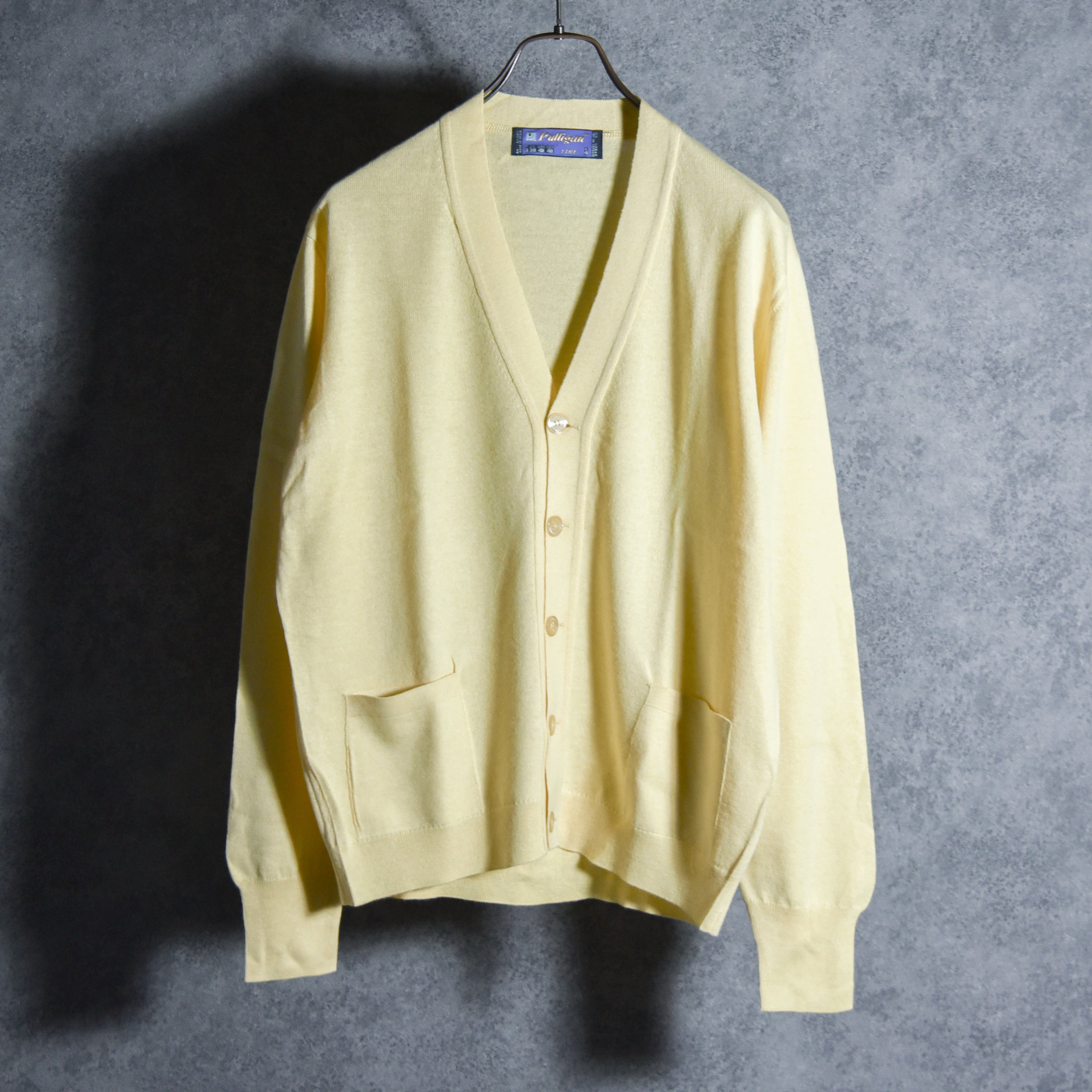 80-90s Spain Pulligan Wool Acryl Cardigan スペイン製 ウール