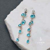 【数量限定】アクアドロップチェーンピアス