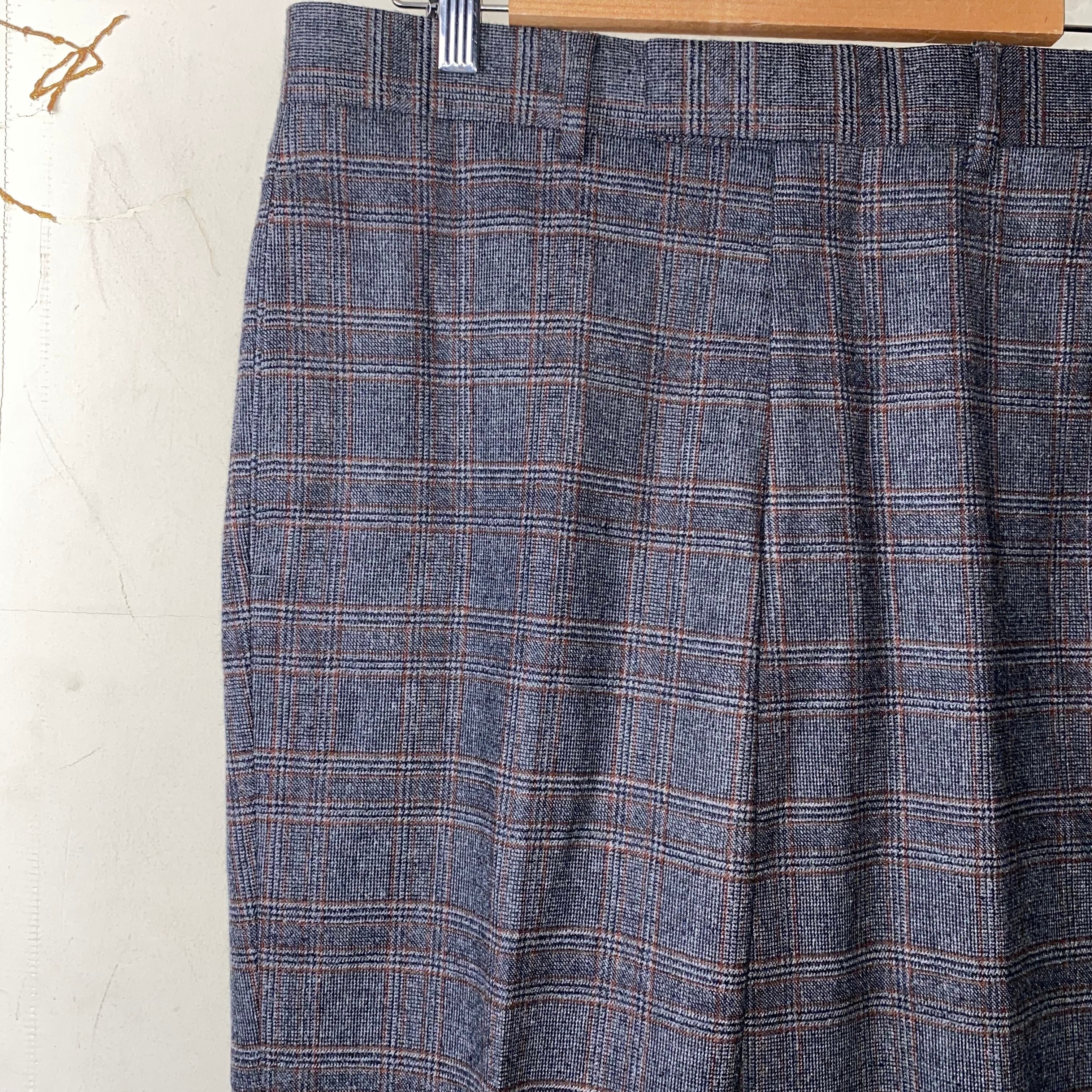 HERMES wool check pants | NOIR ONLINE