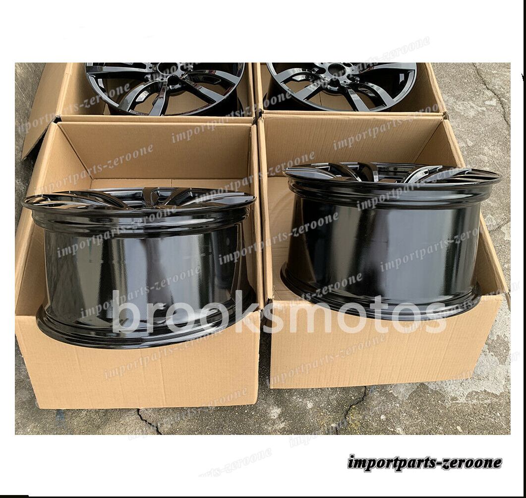 20インチ グロス ブラック STYLE ホイールセット BMW X5 E70 F15 X6