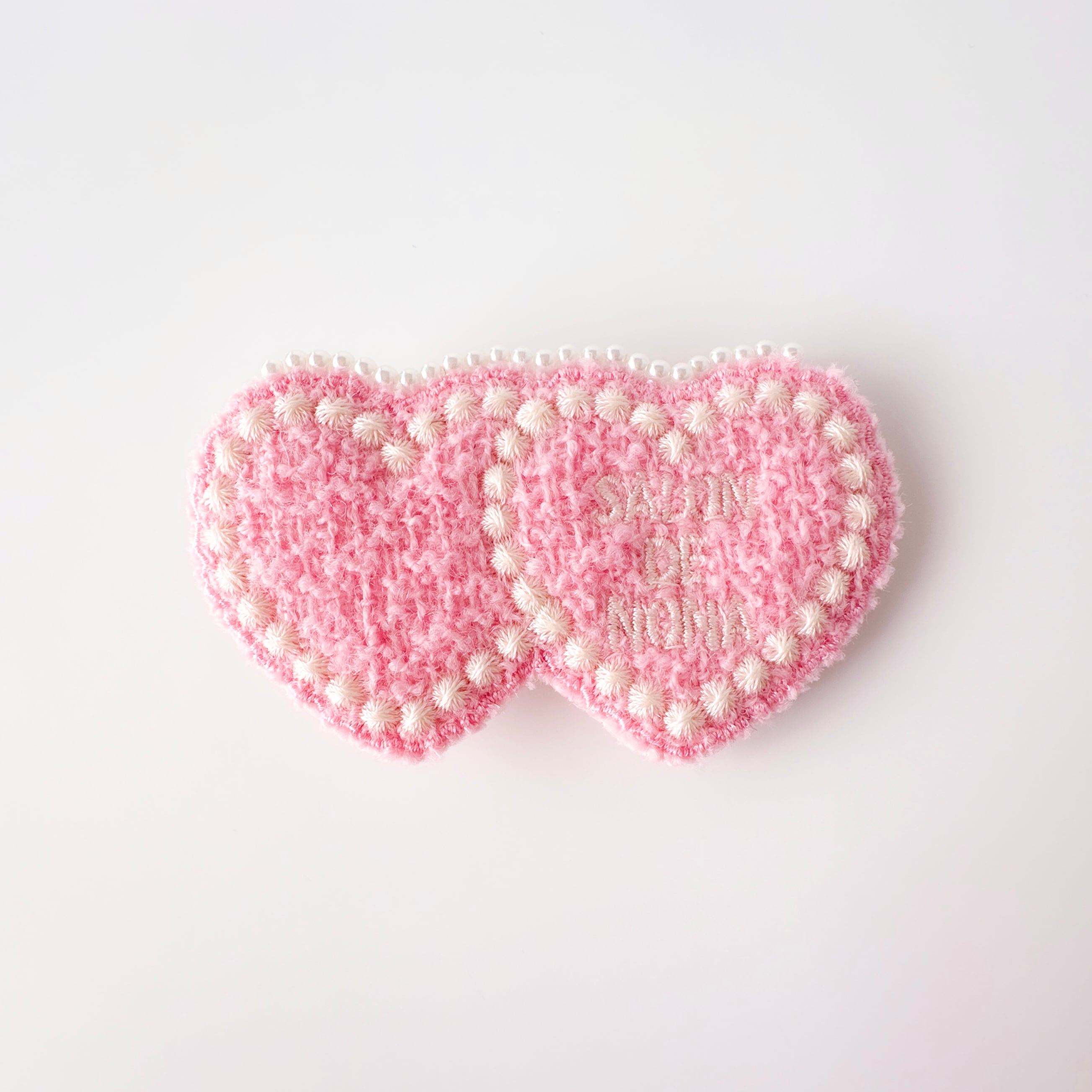 Double Heart Tweed ヘアクリップ
