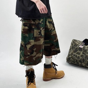 Camouflage Cargo Pants Joshua Style – 3/4 Length Pants, Playboi Carti & Kanye Inspired (FD046)