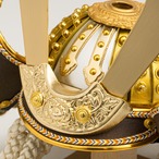 №R0755  金塗鉢兜　茶段縅 違い屏風 金彩立春　平台飾り thumbnail 10