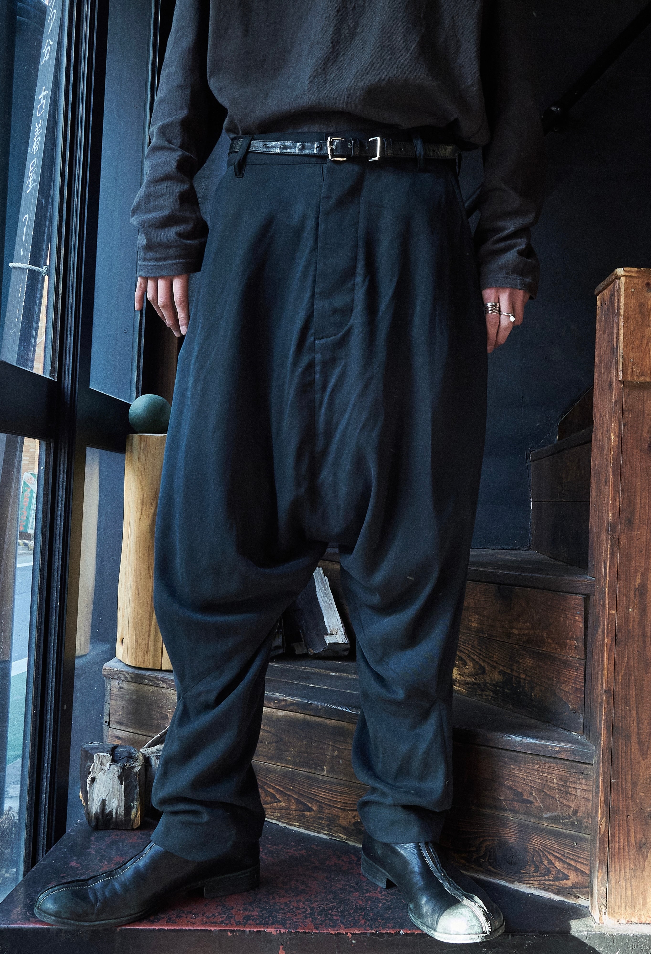 Vivienne Westwood Men Cupro Fabric Sarouel Pants | FOLLIEE.