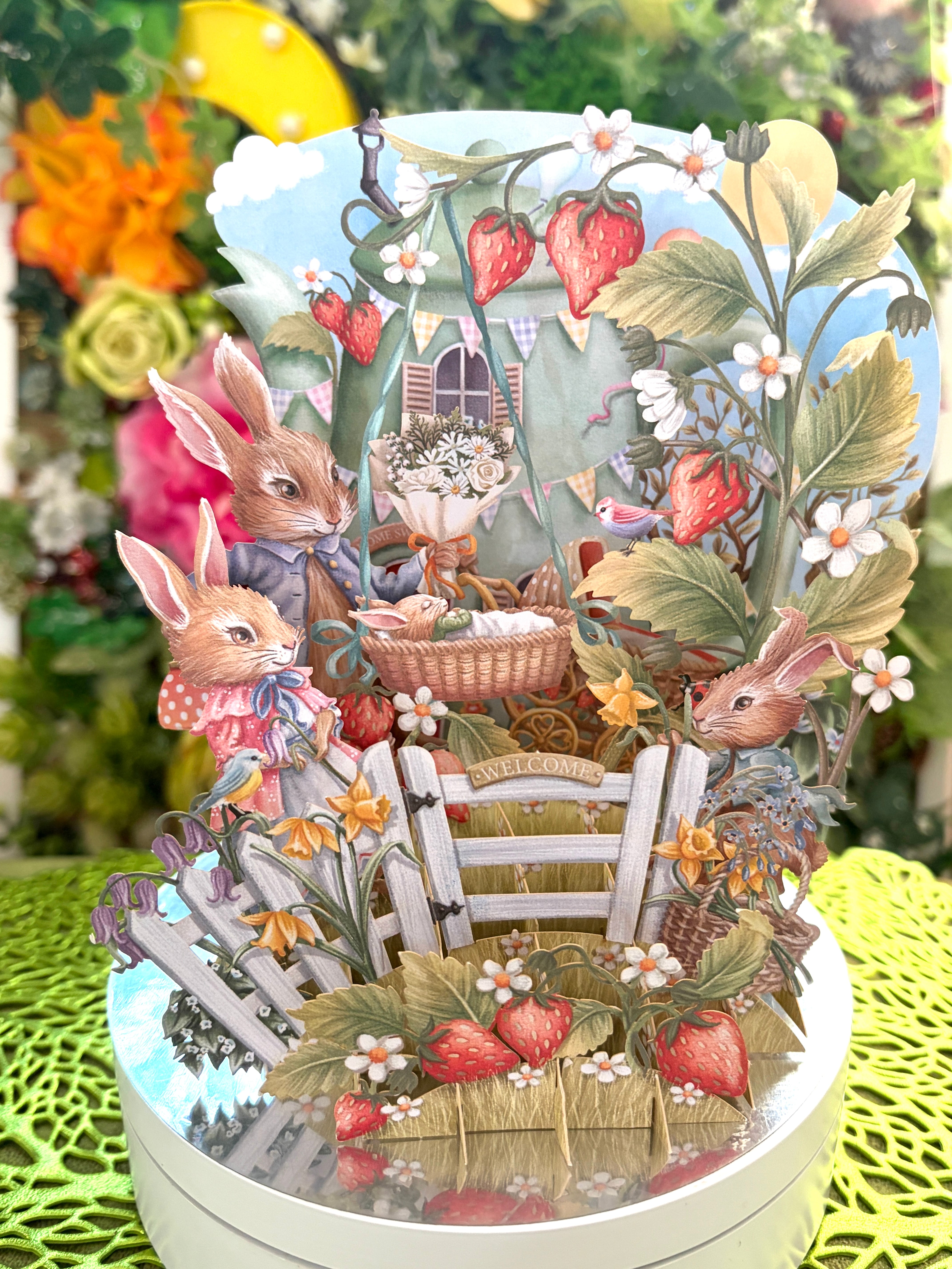 ◆Me&McQ◆新作◆ウサギの誕生◆イースター◆バースデー◆New Bunny Bundle◆立体３D◆グリーティングカード◆英国◆Paper D'Art◆