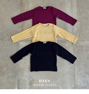 ハンス / Hans / ふんわりフライスT / 韓国子供服 / キッズ / 26winter〖取寄〗*XXS~JS*