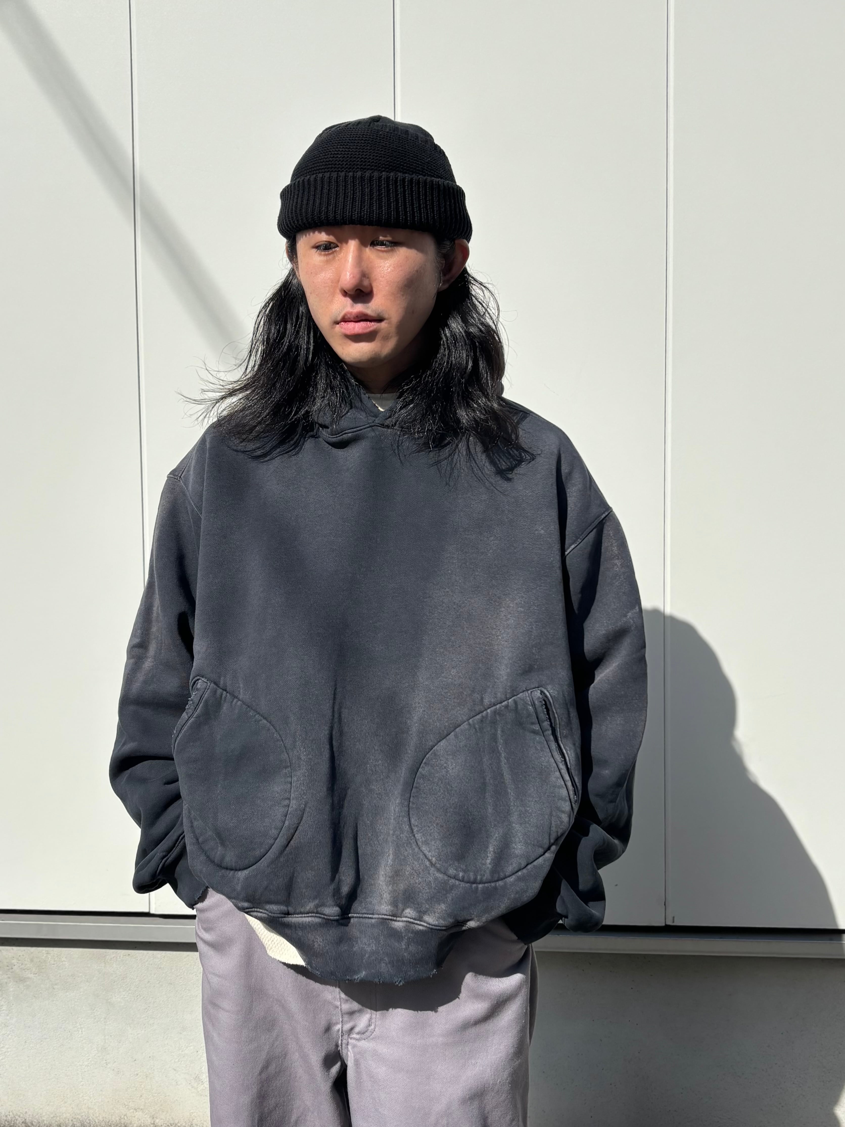 MOOJI MOOJI CLASSIC 1930 HOODIE AGED - Made in USA - BLACK MOOJI MOOJI CLASSIC 1930 HOODIE AGED - Made in USA - BLACK