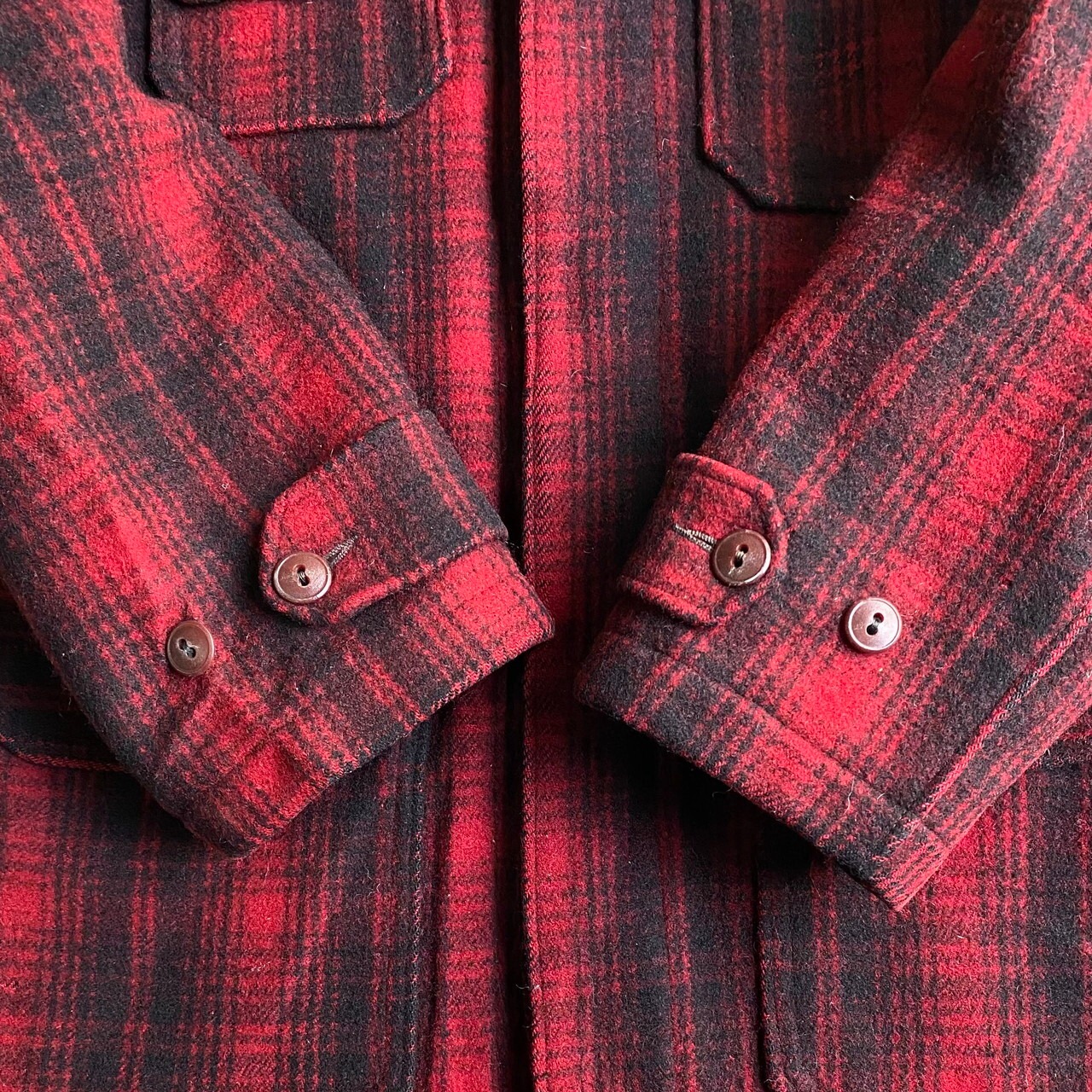 50年代 ビンテージ 黒タグ WOOLRICH ウールリッチ チェック柄 ウール 