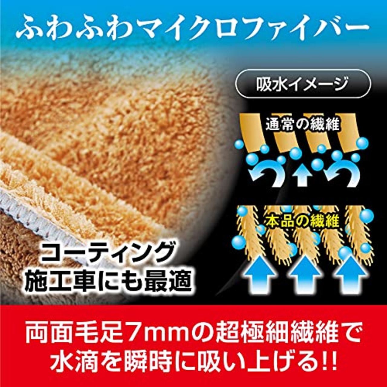 プロスタッフ(Prostaff) 洗車用品 拭き取り吸水クロス ムササビクロス マイクロファイバー 速吸水 超大判タイプ ブラウン タテ約750mm×ヨコ400mm P161