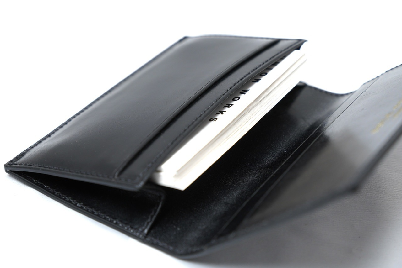 【SOLE OPTION】 Pulteney / Business Card Holder / BLACK（Bridle）