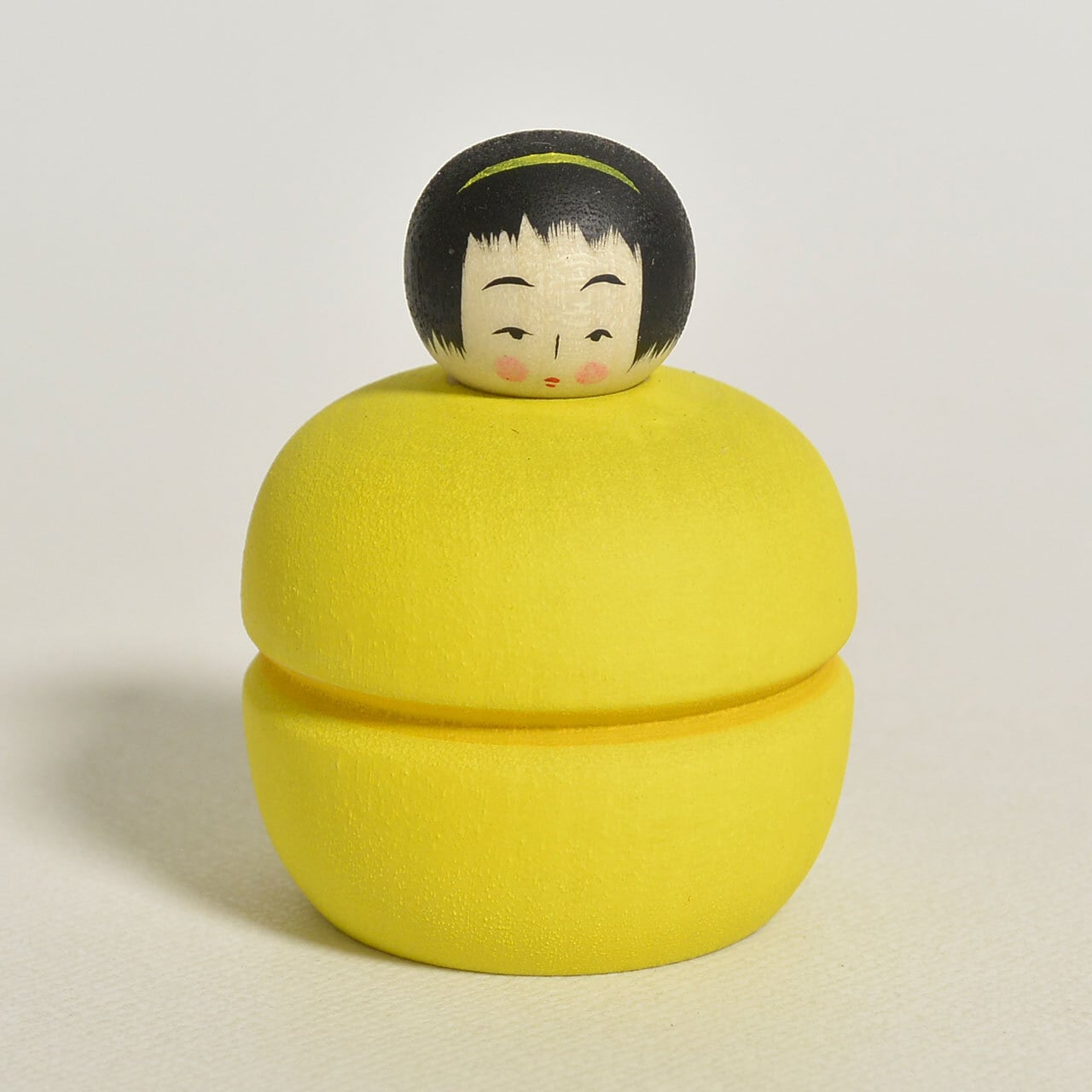 マカロンちゃんこけし 約1.5寸 約4.5cm 鈴木明 工人（作並系）#2395