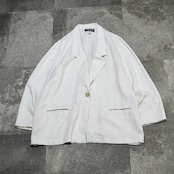 SAG HARBOR rayon linen blend easy tailored jacket