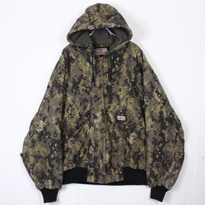 【Caka act2】Digital Camoflage Pattern Loose Active Type Jacket