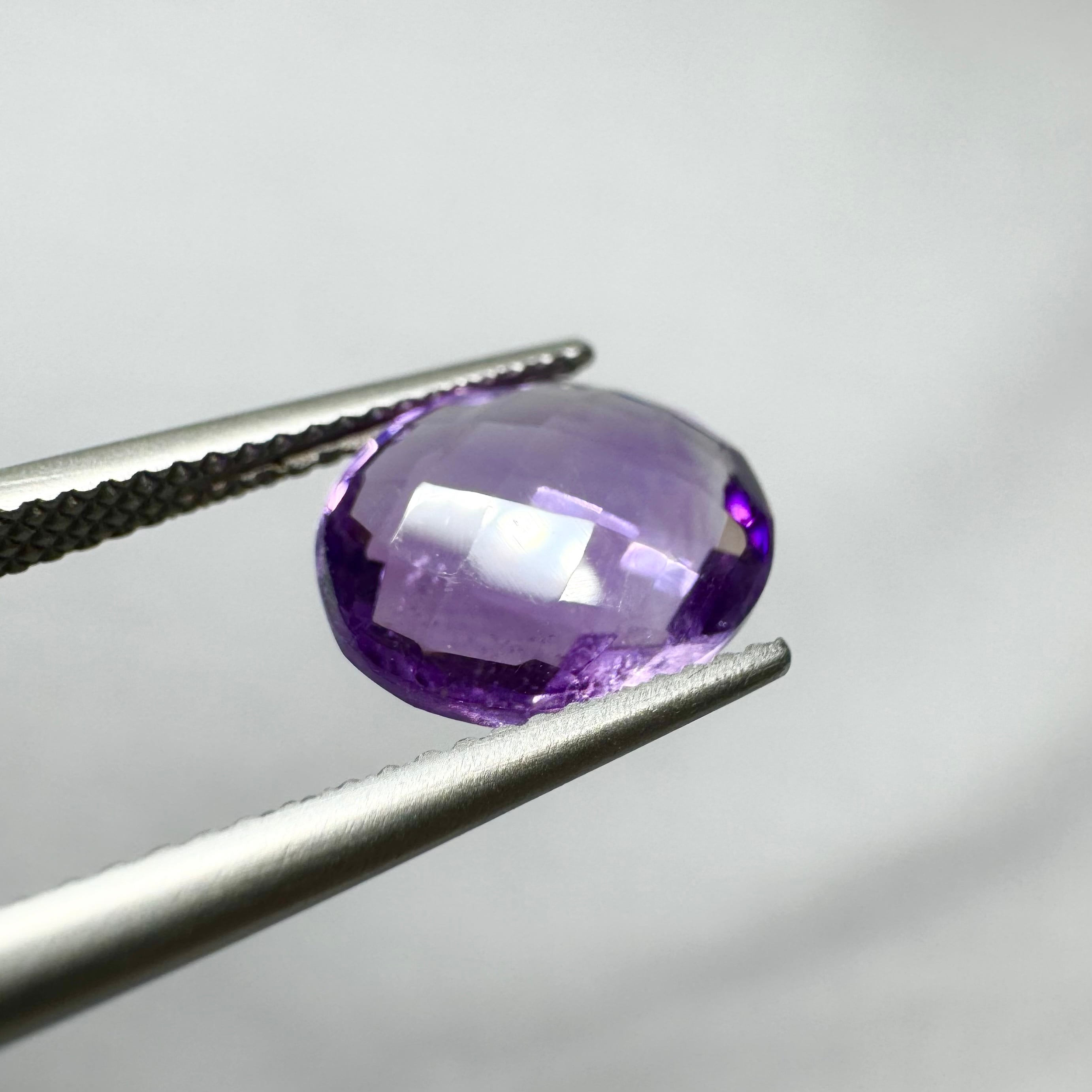 【Wチェッカーカット】アメシスト 4.07ct《RR-30》