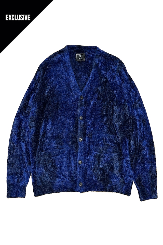 OVER DYE JEWEL CARDIGAN LAPIS LAZULI