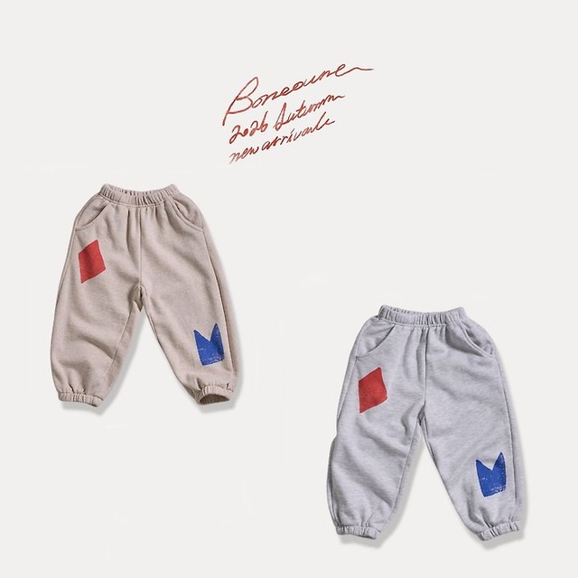 【取寄】boneoune｜shape jogger pants｜シェイプジョガーパンツ｜XS-JL｜kids&jr｜26 autumn