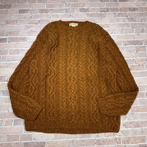 Ⓚ1990s BANANA REPUBLIC CABLE WOOL SWEATER