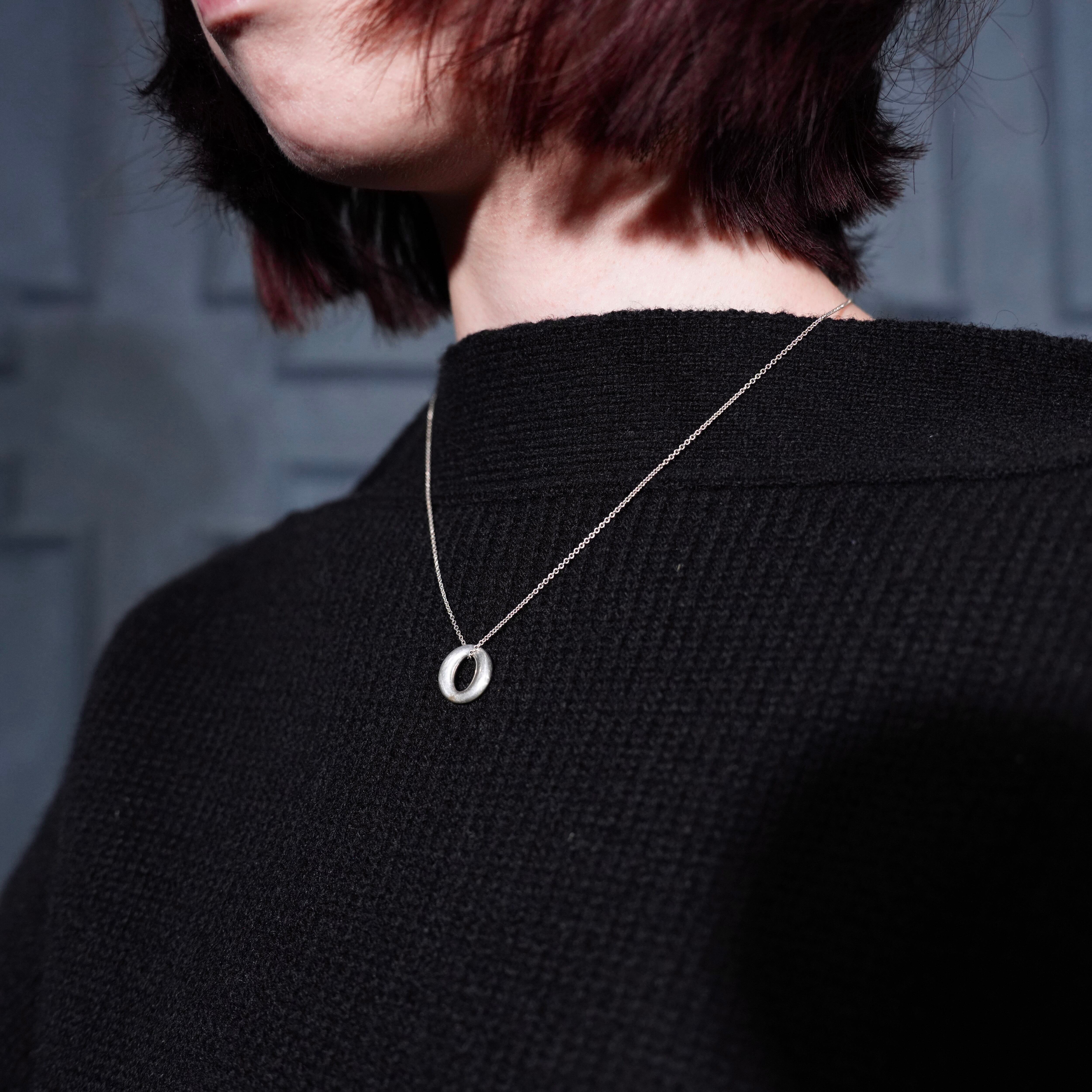 TIFFANY&CO CIRCLE DESIGN SILVER NECKLACE/ティファニーセビアナ