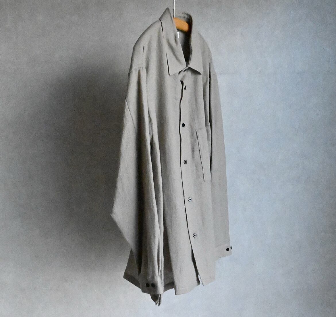 STILL BY HAND】WOOL SQUARE OVER SHIRT スティルバイハンド