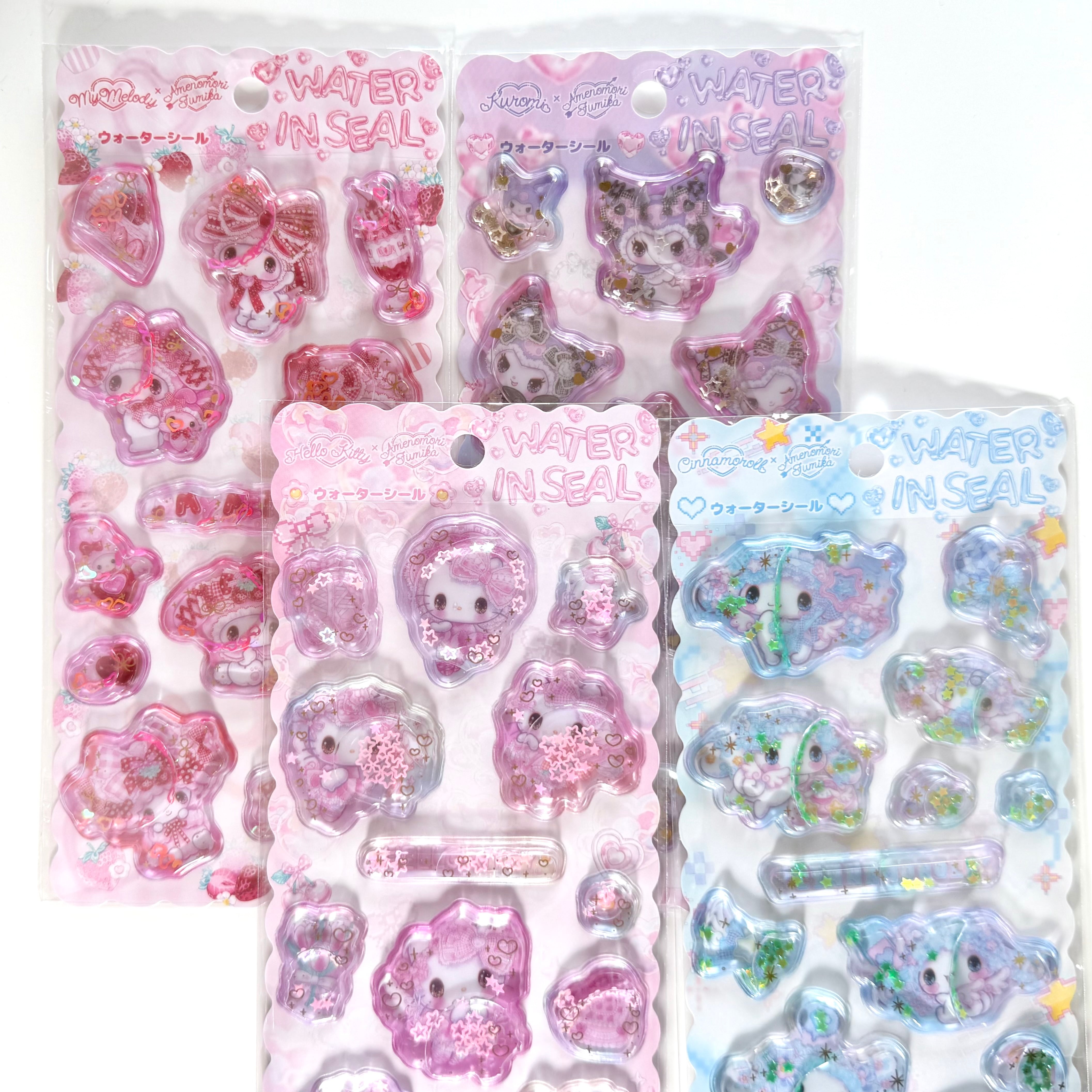 サンリオキャラクターズ×飴ノ森ふみか ウォーターインシール | 雑貨屋