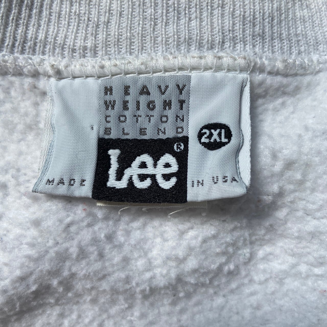 ビッグサイズ Lee リー  リバースウィーブタイプ 企業ロゴ 刺繍 スウェットシャツ メンズ2XL