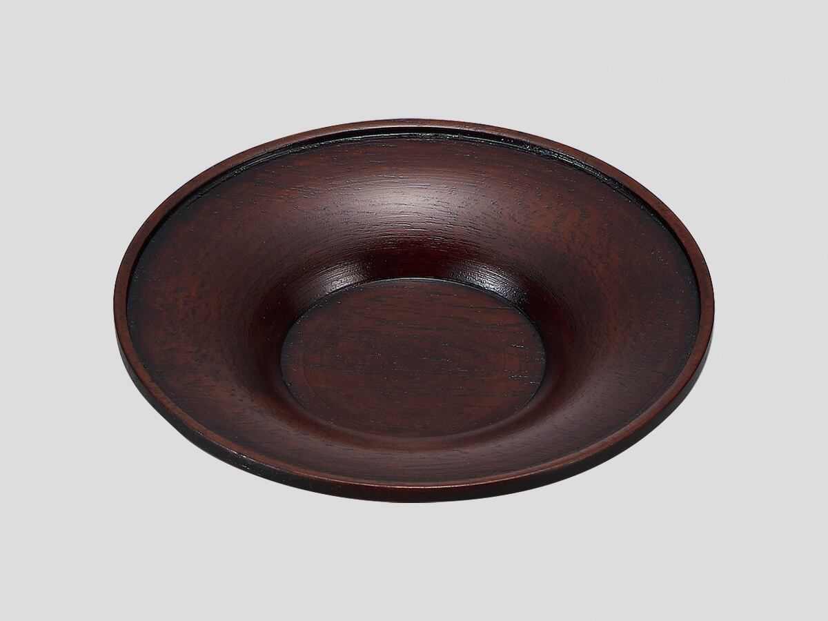 奉呈 山中塗り 山中塗 五彩独楽茶托 コースター ストライプ 10客 十客