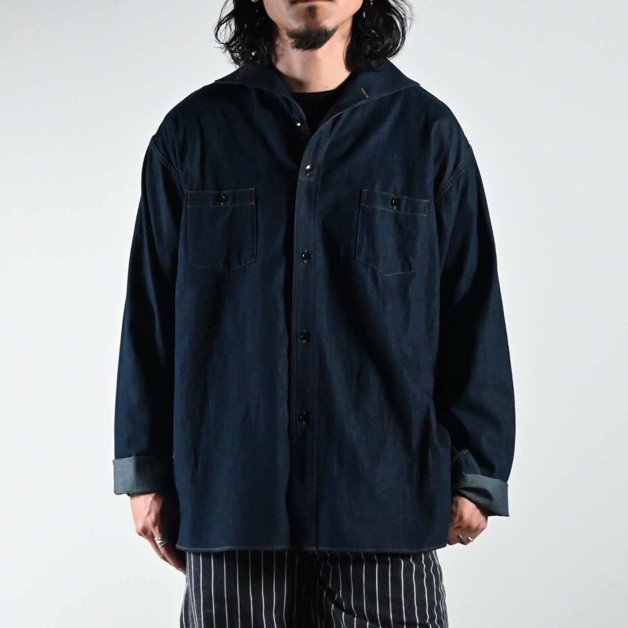 OLD JOE / CAMP COLLAR MARINE SHIRTS (Long-Sleeve)