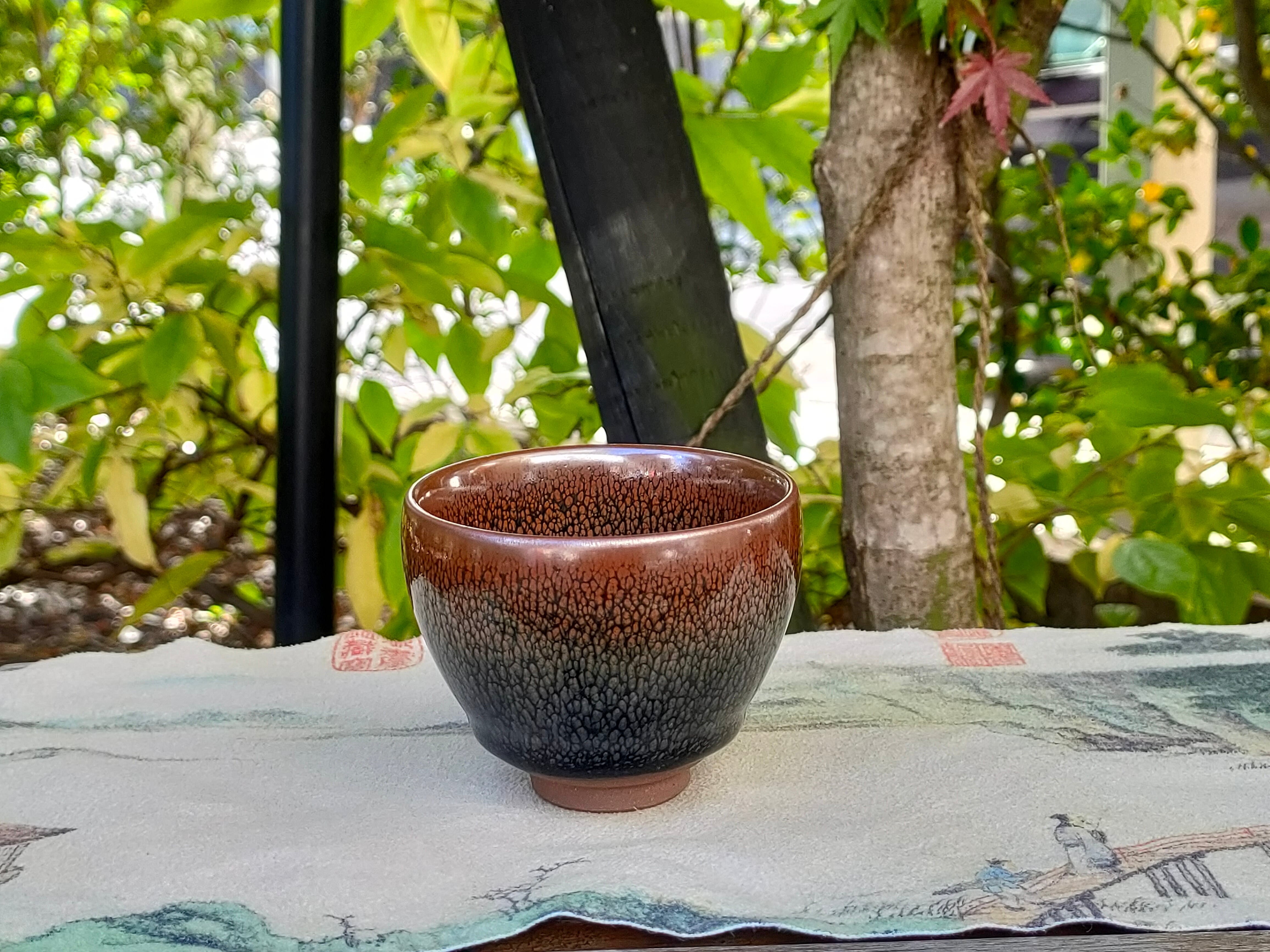 中国茶器　建盞天目釉蓋碗