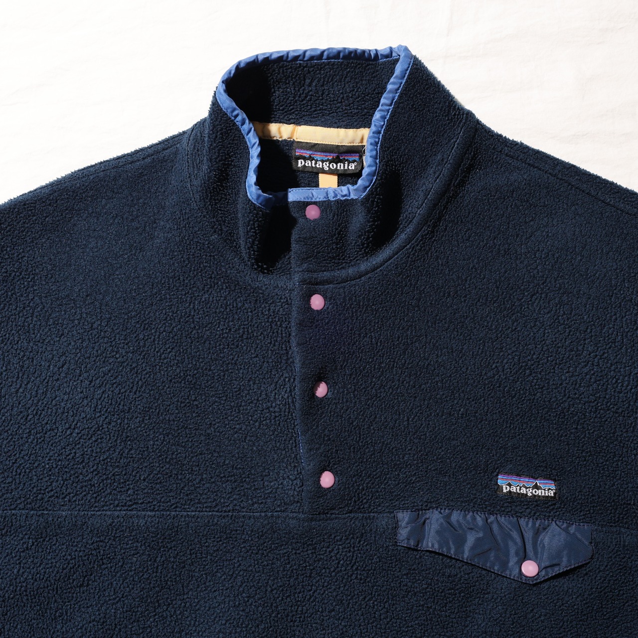 美品 L 90s前半 雪無し ネイビー Synchilla Snap-T Patagonia シンチラ スナップT パタゴニア