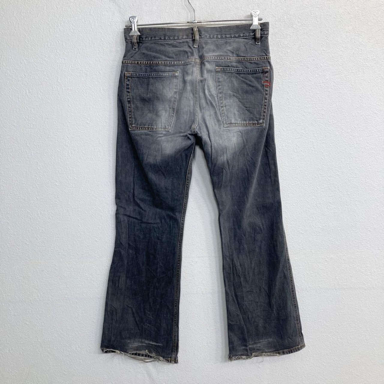 DIESEL デニムパンツ W32 ディーゼル ボタンフライ グレー コットン 