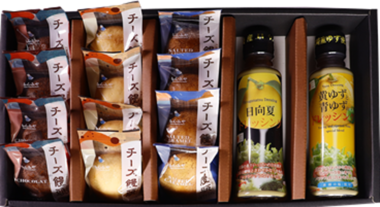 【A214】【贈答用】チーズ饅頭＆調味料詰め合わせセット②