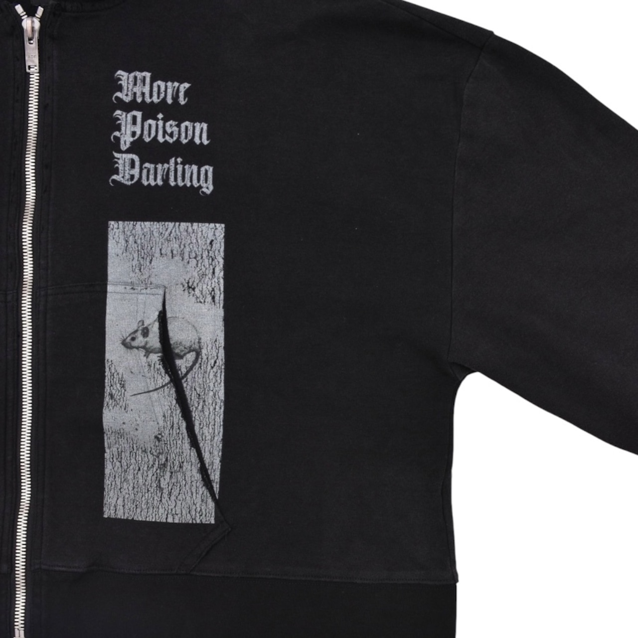 【ARNODEFRANCE】ZIP HOODIE 'MORE POISON DARLING' - 4